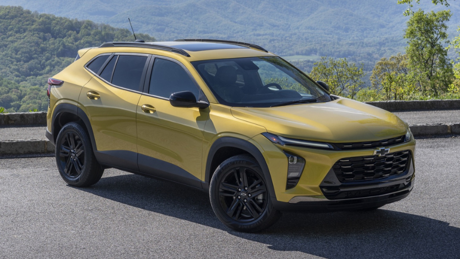yellow Chevy Trax