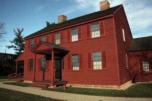 Red museum building in Waldorf, Maryland.