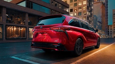 Exterior appearance of the2021 Toyota Sienna available at Wyatt Johnson Toyota