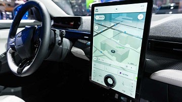 One of the safety features of the 2021 Ford Mustang Mach-E available at Wyatt Johnson Ford