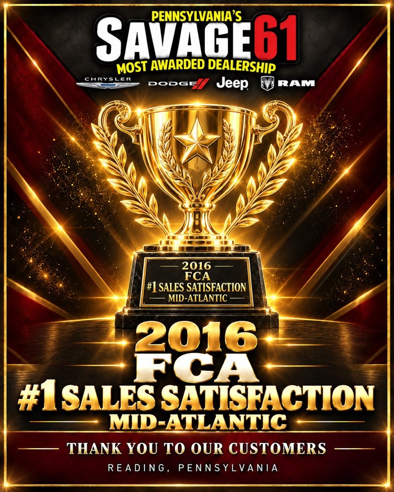 2016 FCA — #1 Sales Satisfaction — Mid-Atlantic Region