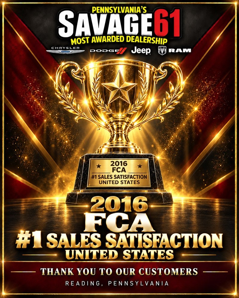 2016 FCA — #1 Sales Satisfaction — USA