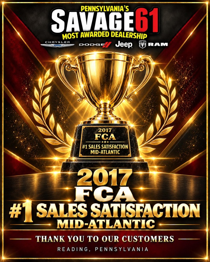 2017 FCA — #1 Sales Satisfaction — Mid-Atlantic Region
