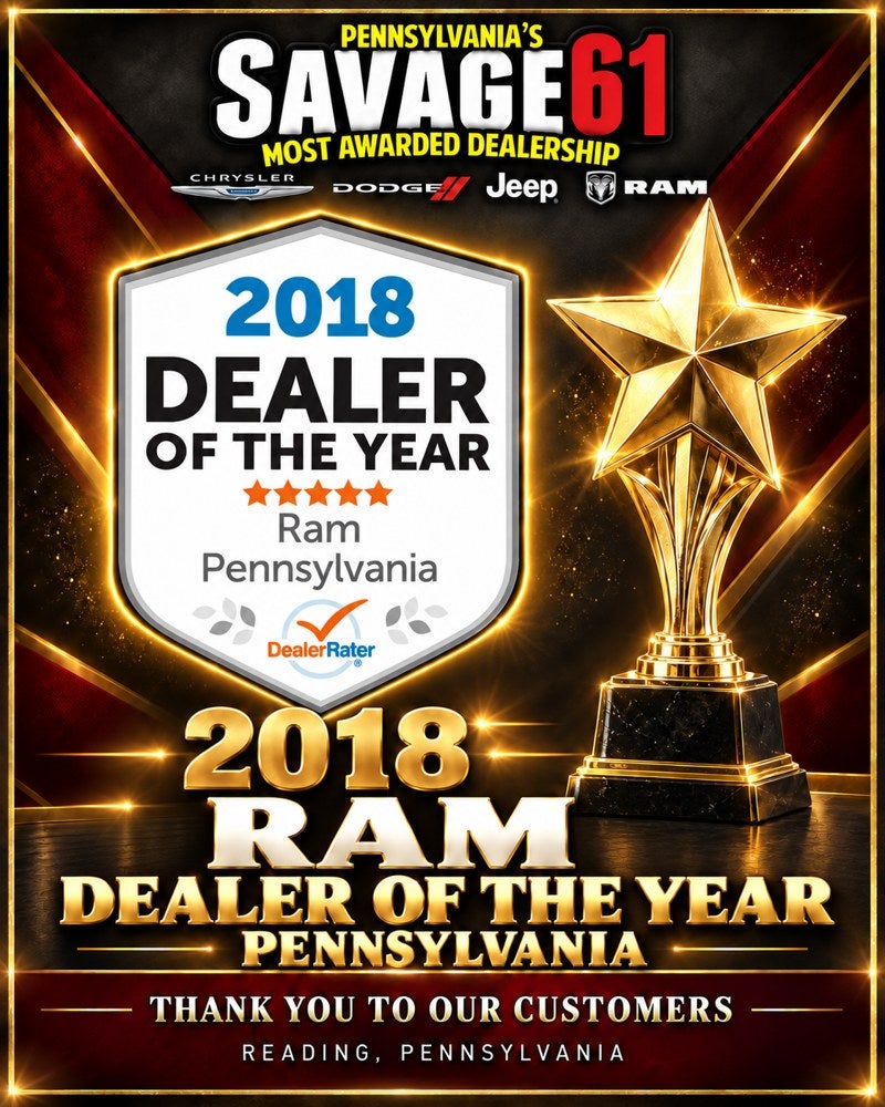 2018 #1 in Pennsylvania: DealerRater Dealer of the Year — Ram