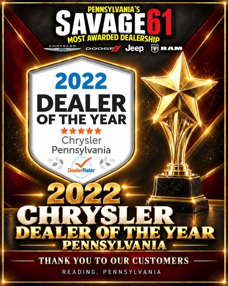 2022 #1 in Pennsylvania: DealerRater Dealer of the Year — Chrysler