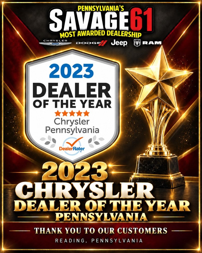 2023 #1 in Pennsylvania: DealerRater Dealer of the Year — Chrysler