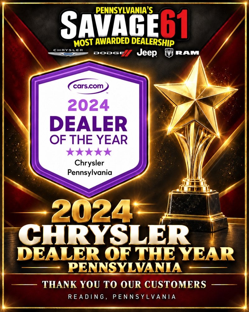 2024 #1 in Pennsylvania: DealerRater Dealer of the Year — Chrysler