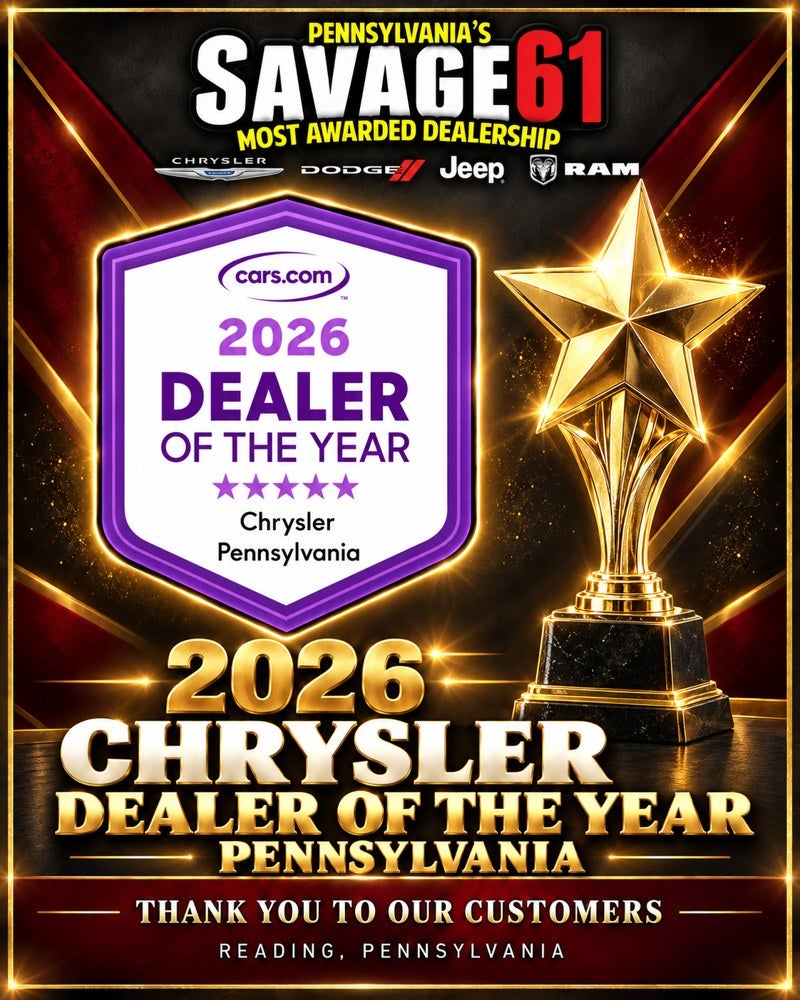 2026 #1 in Pennsylvania: DealerRater Dealer of the Year — Chrysler