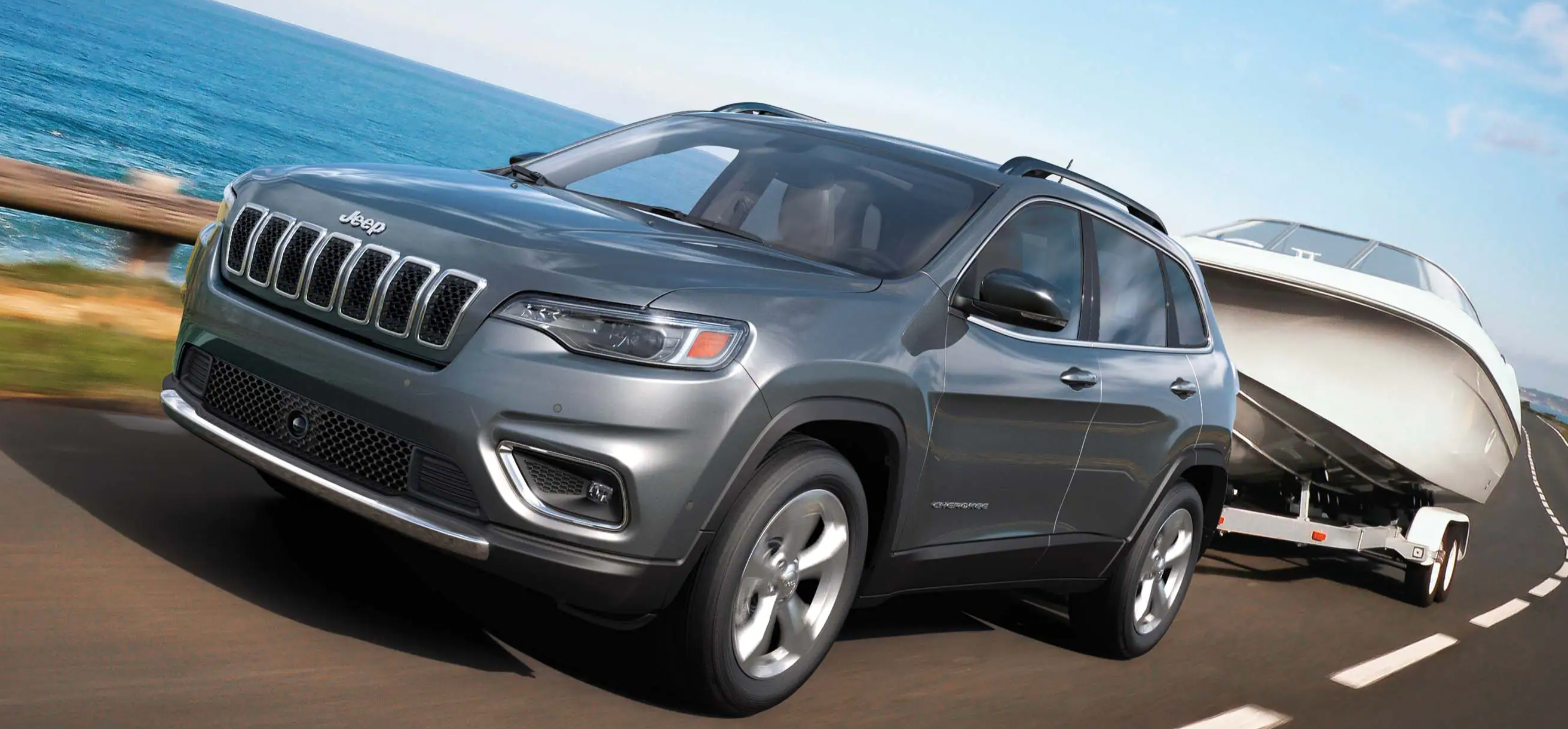 Jeep Cherokee w/boat