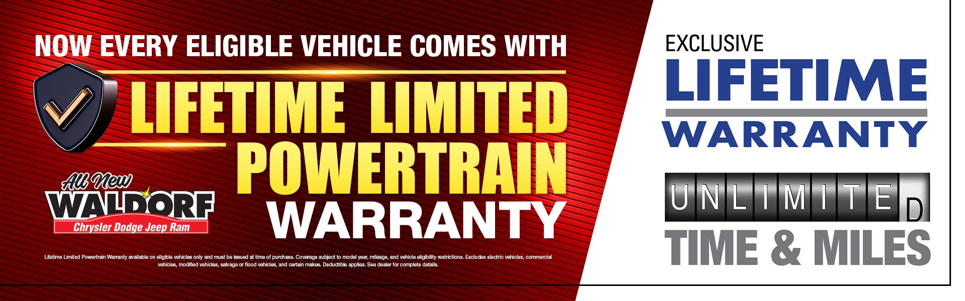 Lexington Park Ford Exclusive Lifetime Limited Powertrain Warranty
