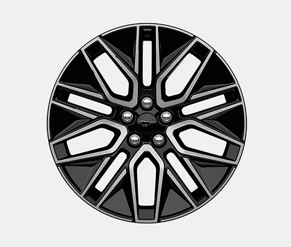 19 inch Bright Machined-Face Aluminum Wheels