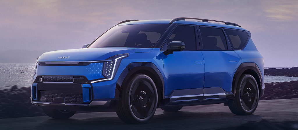 The all new, all-electric 2024 Kia EV9 at Wyatt Johnson Kia near Nashville.
