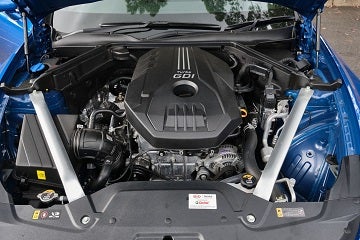 Engine appearance of the 2021 Kia Stinger available at Wyatt Johnson Kia