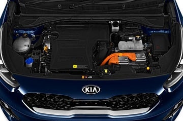 Engine appearance of the 2021 Kia Niro Wyatt Johnson Kia