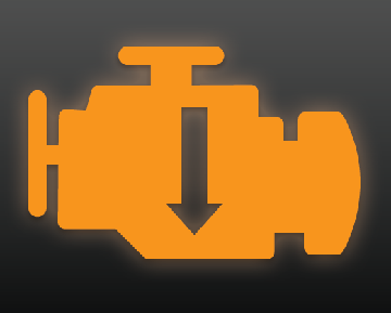 Reduced engine power warning light