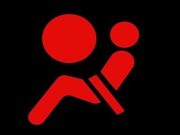 Airbag warning light