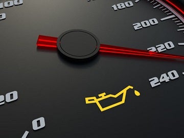 Oil pressure warning light