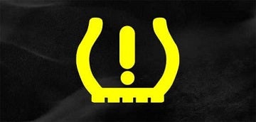 Tire pressure warning light