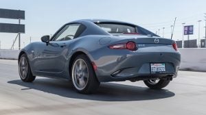 Exterior appearance of the 2021 Mazda MX-5 Miata available at Wyatt Johnson Mazda
