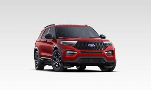 2020 Ford Explorer Red 