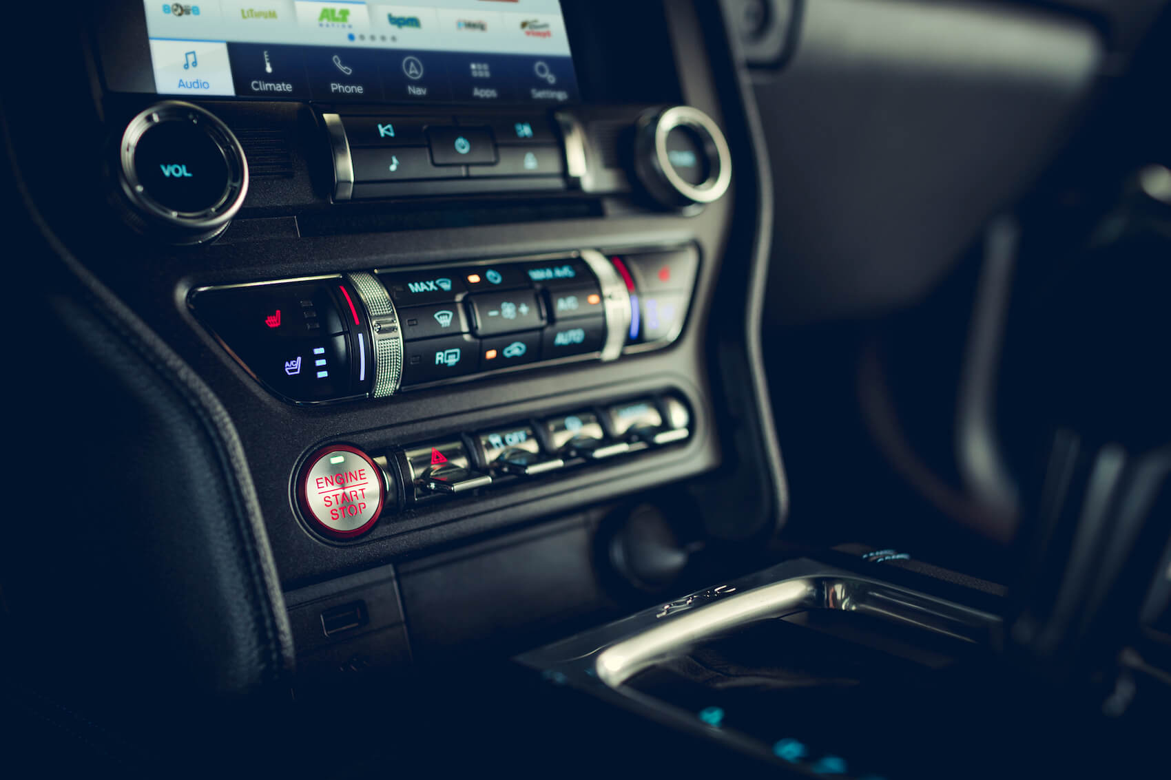 Ford Mustang interior controls Morganton, NC