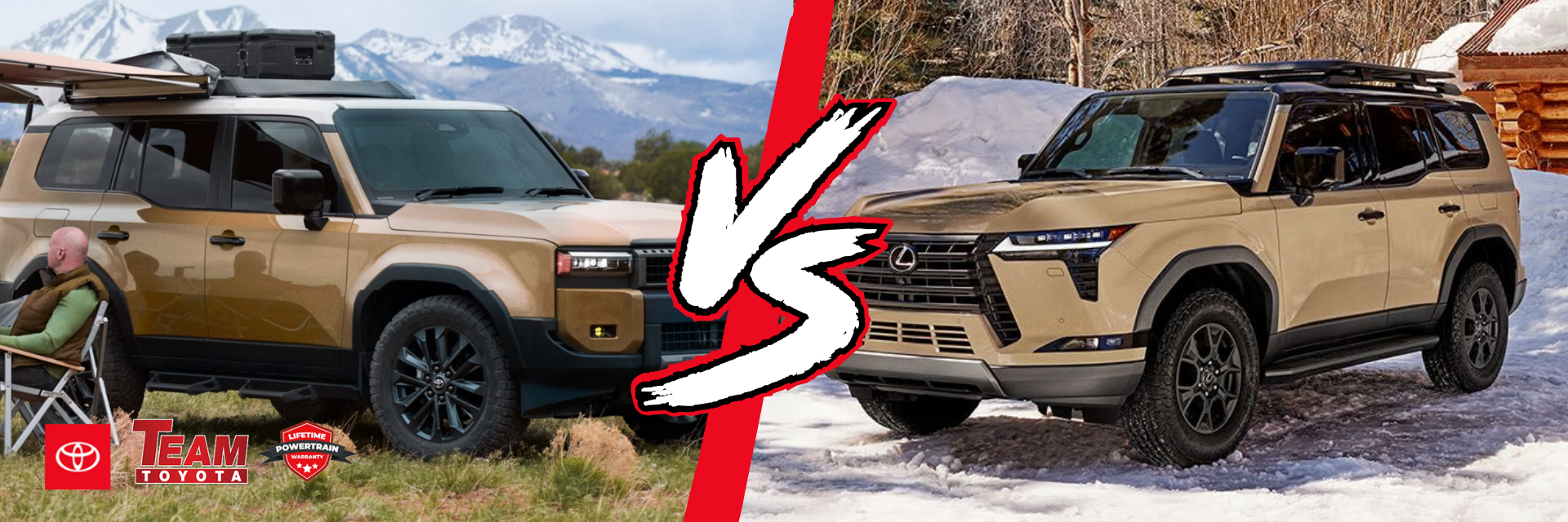 2025 Toyota Land Cruiser vs. 2025 Lexus GX 550