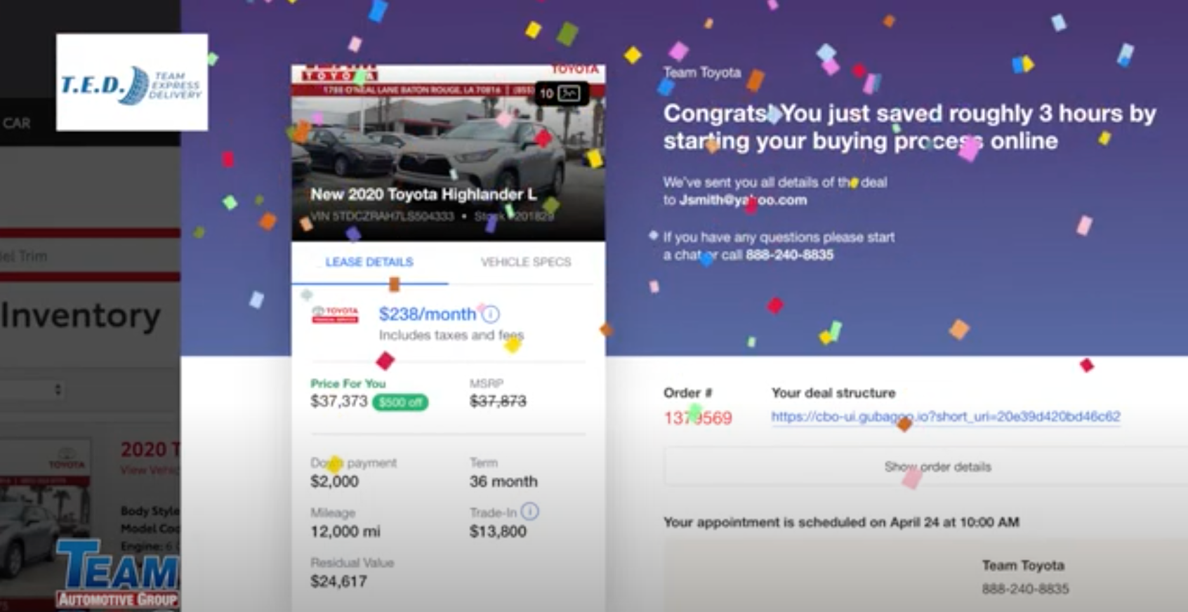 Shop Online at Team Toyota