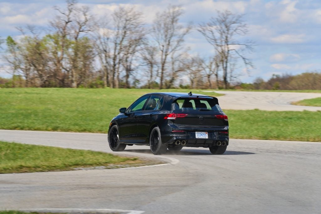 The Volkswagen Golf R Black Edition Rear View