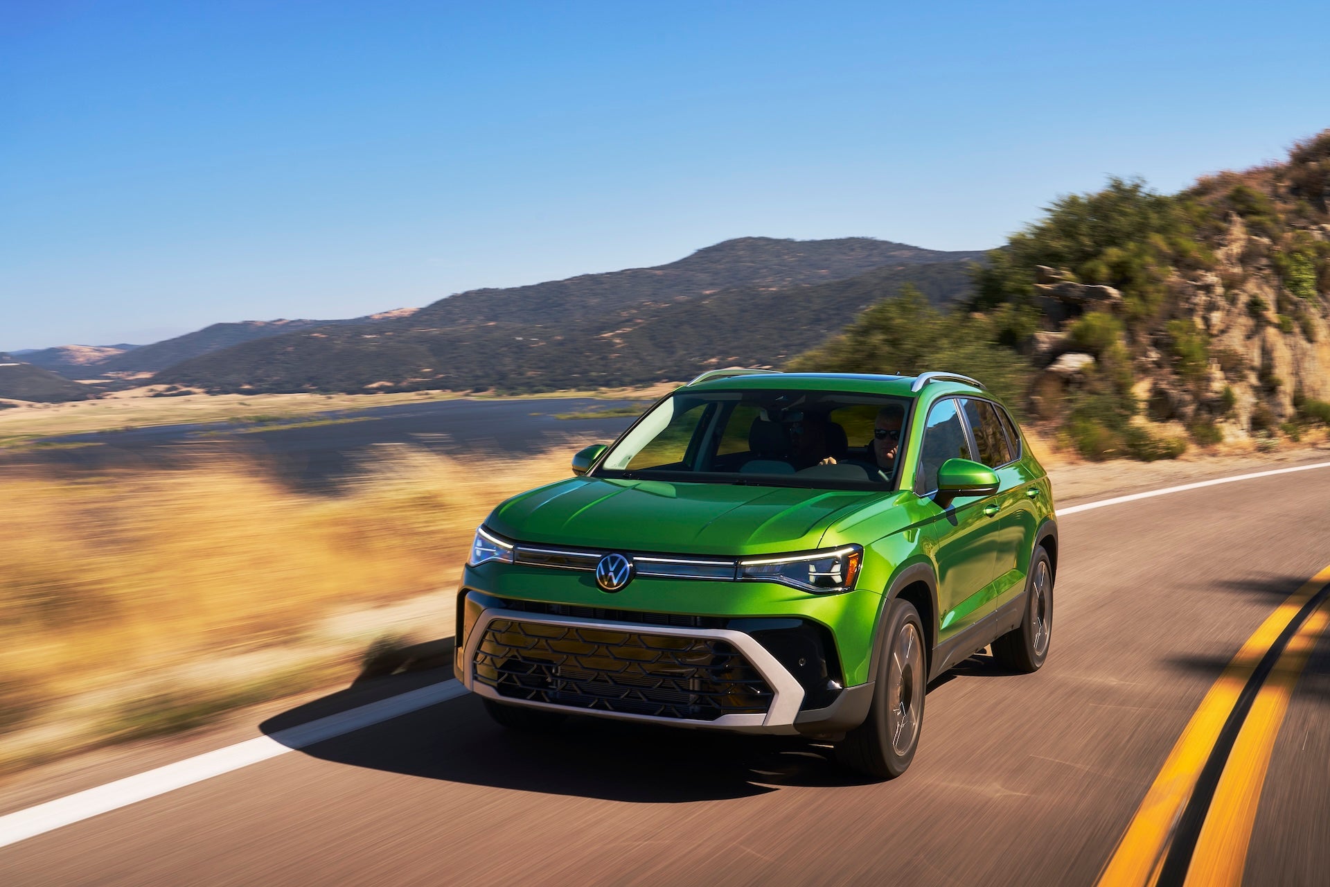 Volkswagen Taos Front View in Motion
