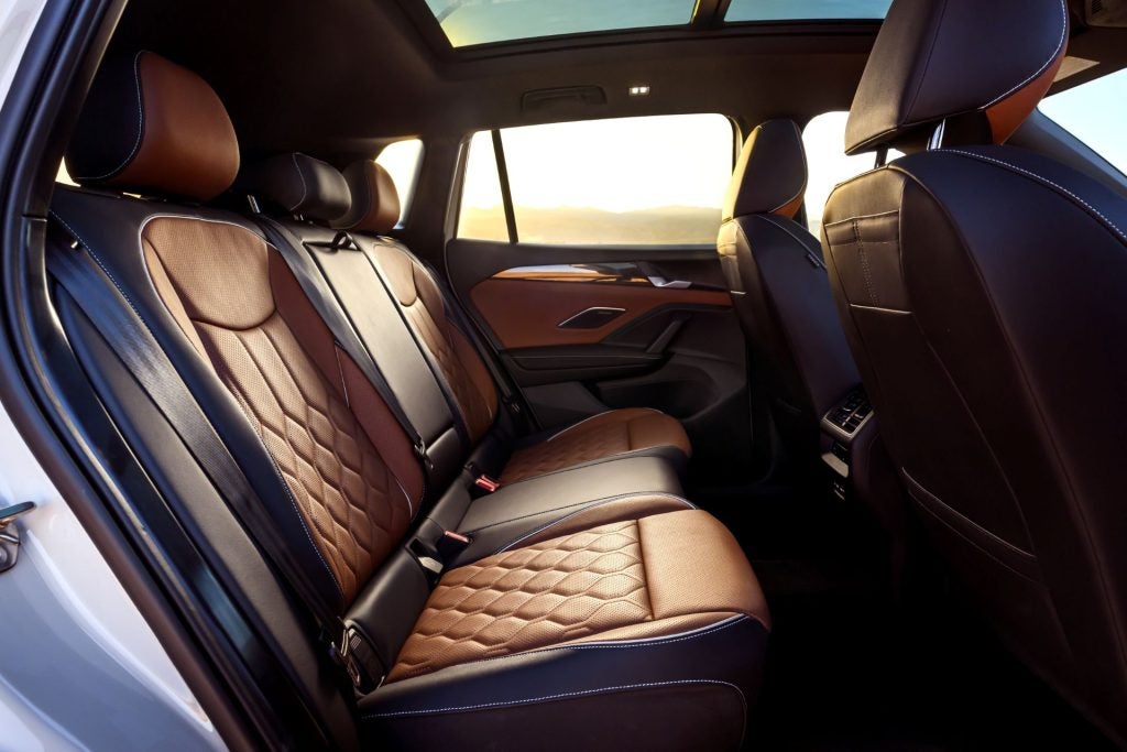 The Luminescent Leather Rear Seats Of Lovely Volkswagen Tiguan