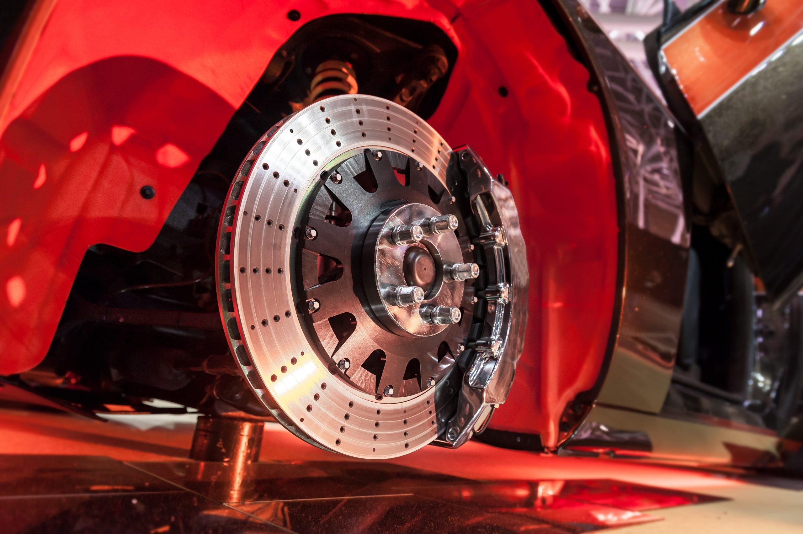Brake,Disk,And,Detail,Of,A,Wheel,Hub