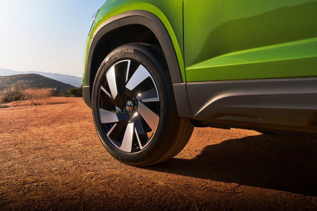 The Shining Front Wheel Of The Wonderful 2026 Volkswagen Taos
