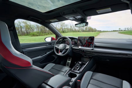 Interior of the 2026 VW Golf GTI