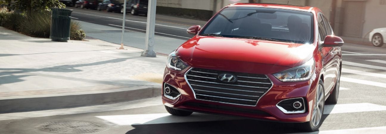 2019 Hyundai Accent red sedan