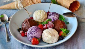 ice cream in a bowl 