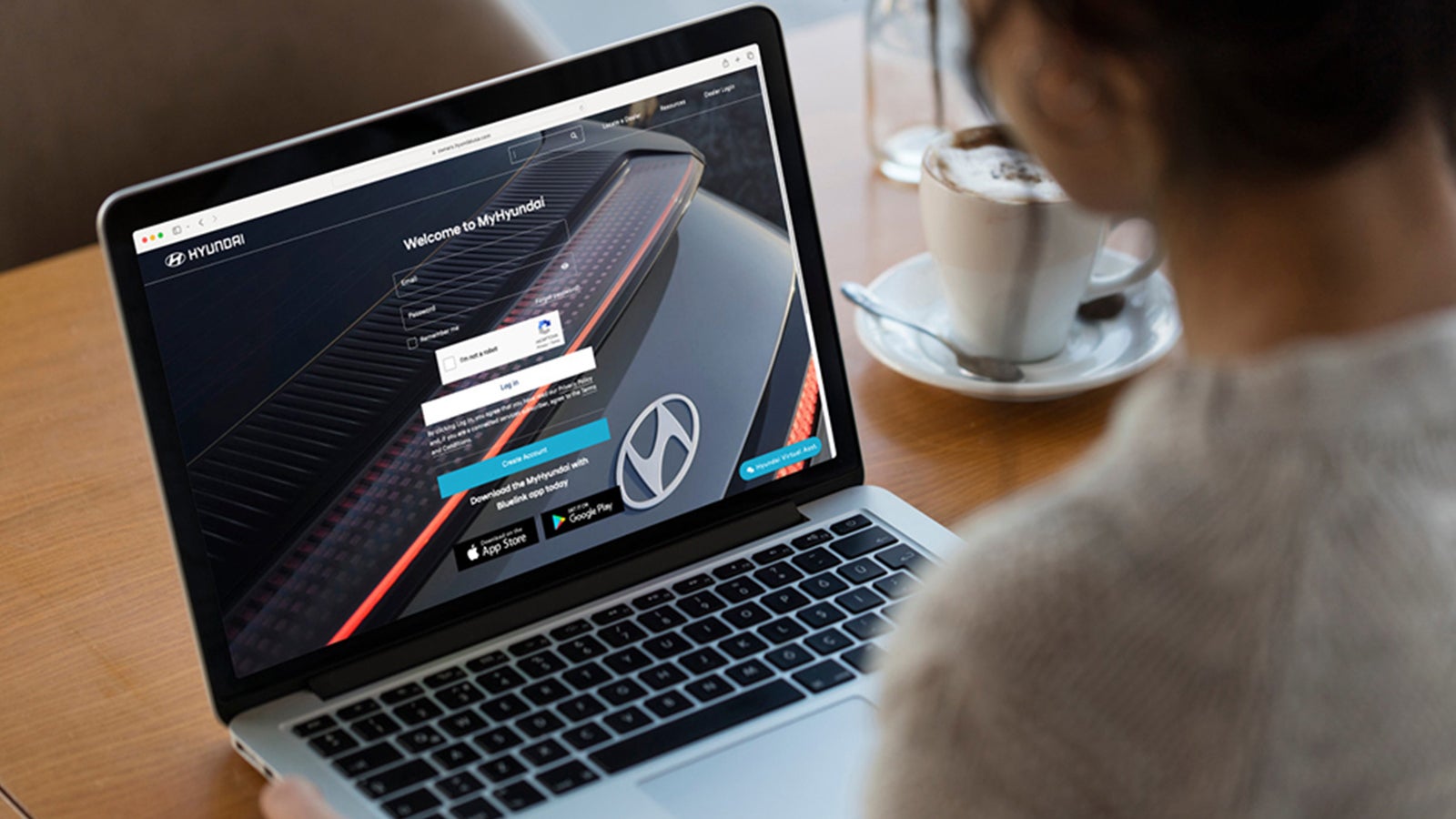 Customer booking a service appointment on the MyHyundai website