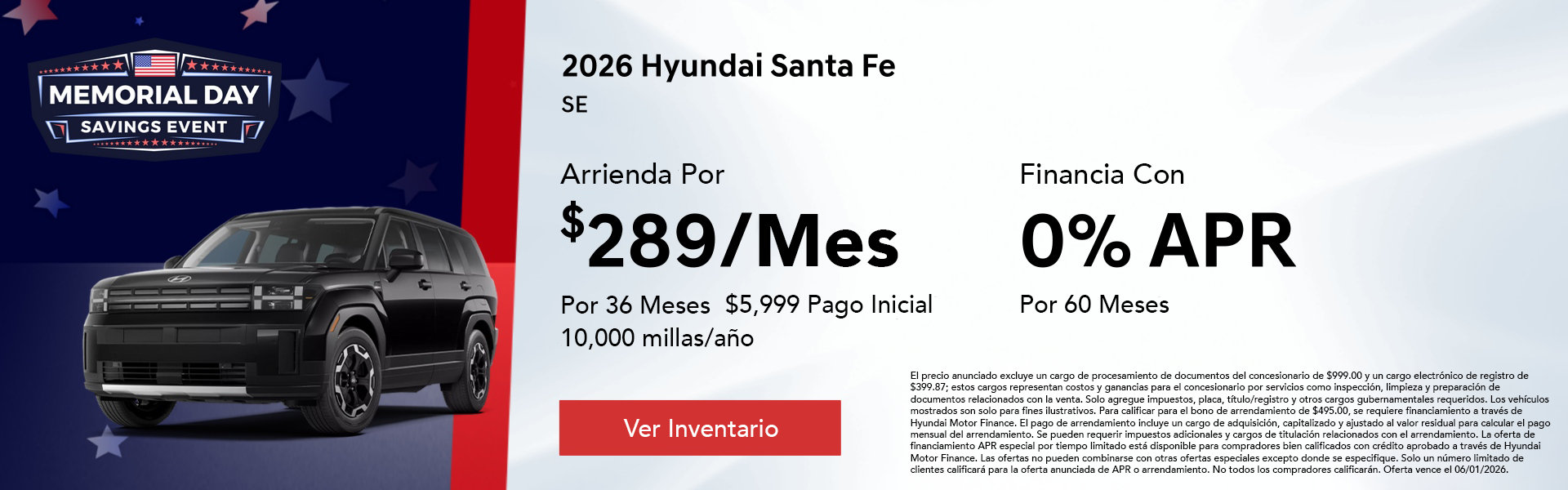 2026 Hyundai Santa Fe SE