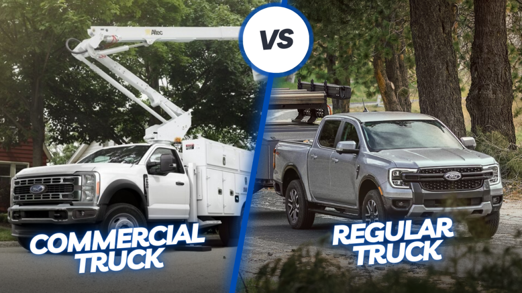 Regular truck vs commercial truck
