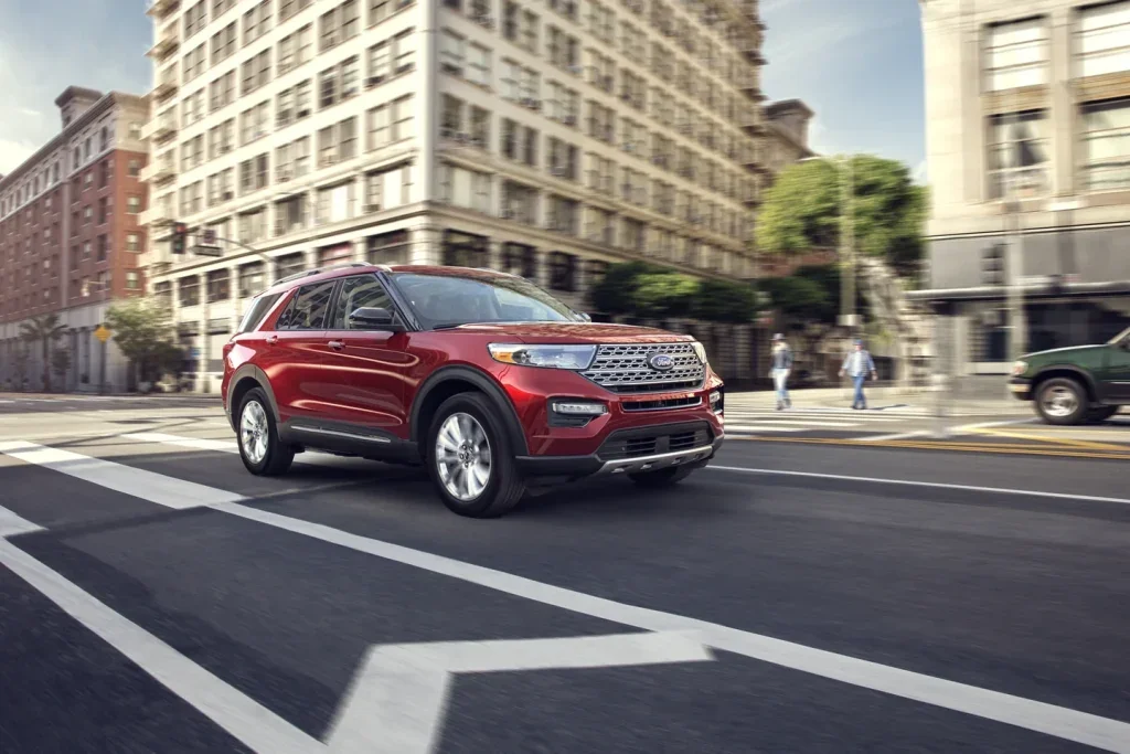 Red 2023 Ford Explorer