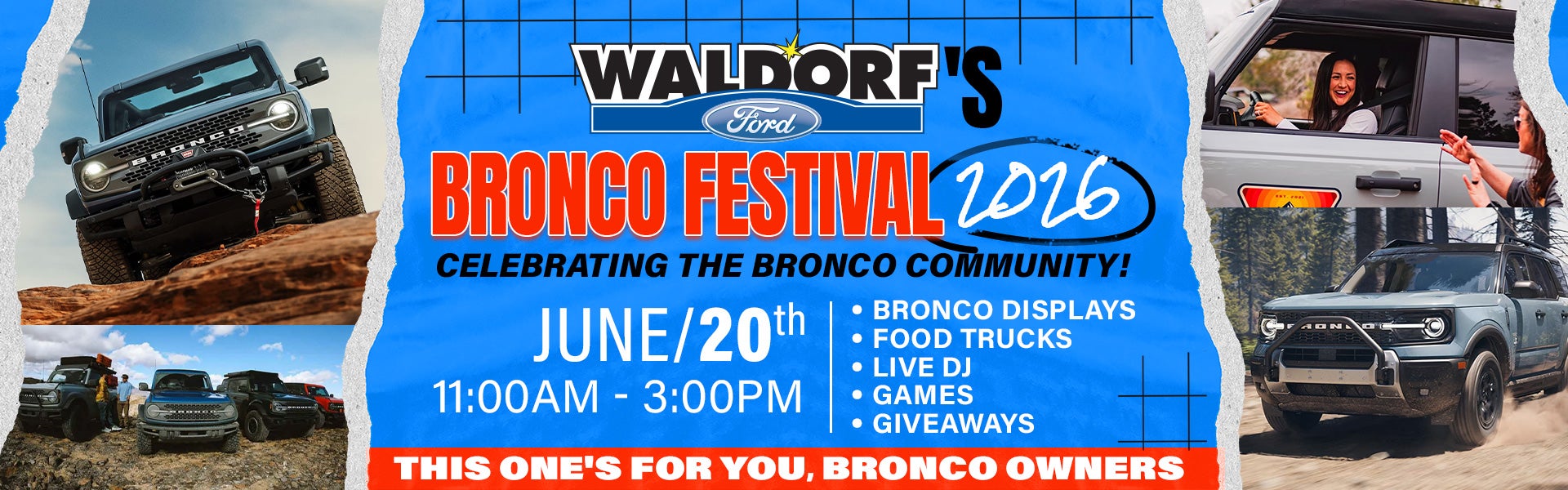 Waldorf Ford Bronco Festival 2026