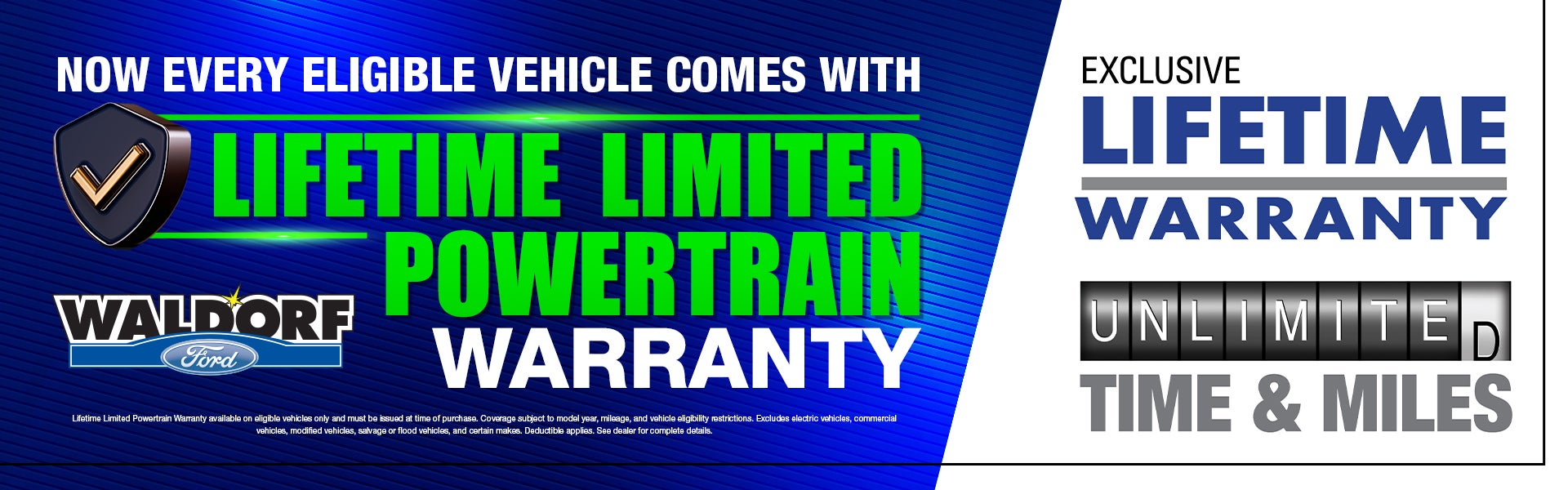 Lexington Park Ford Exclusive Lifetime Limited Powertrain Warranty