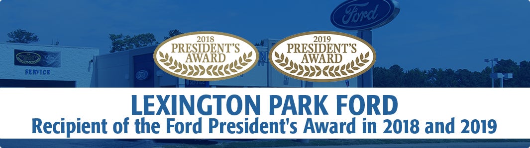 Lexington Park Ford Recipient of the Ford President's Award in 2018 and 2019