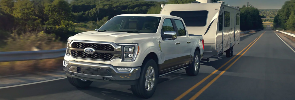 2024 F-150 towing a camper
