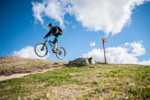 single track mountain bike