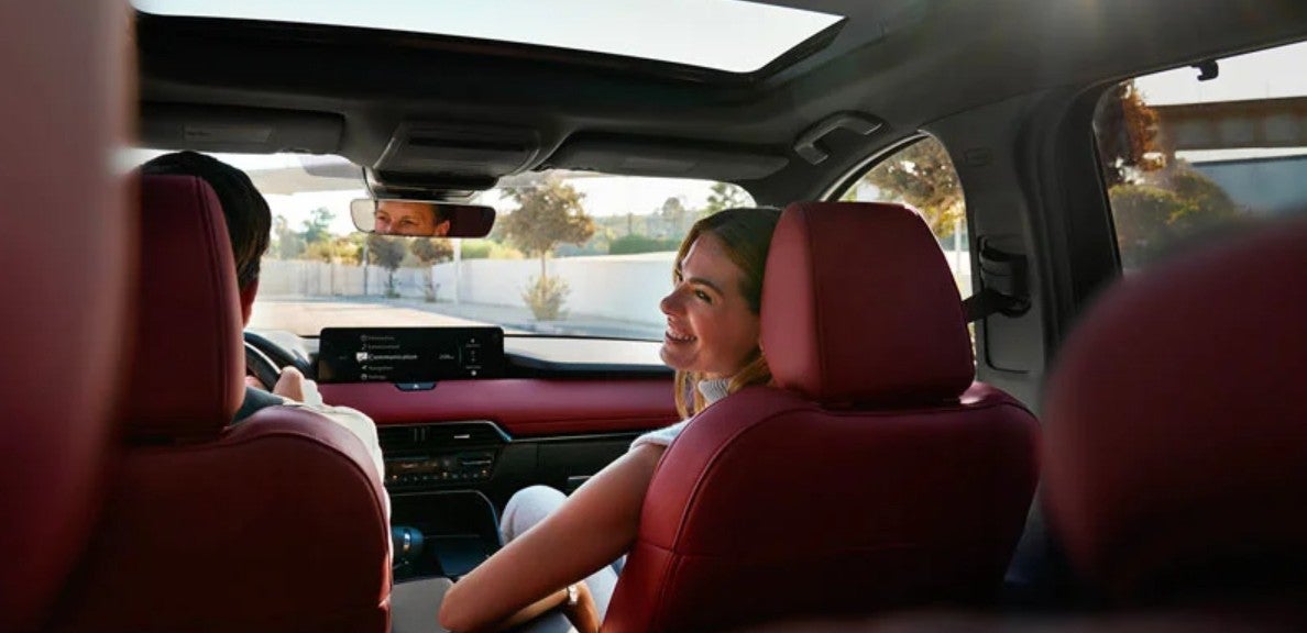 Couple Enjoying 2025 Mazda CX-70 interior