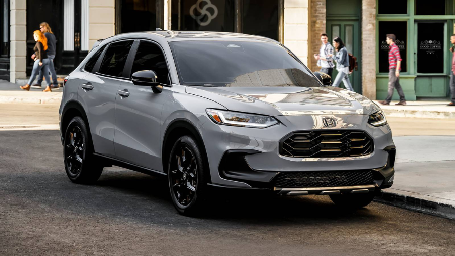 a gray compact crossover SUV