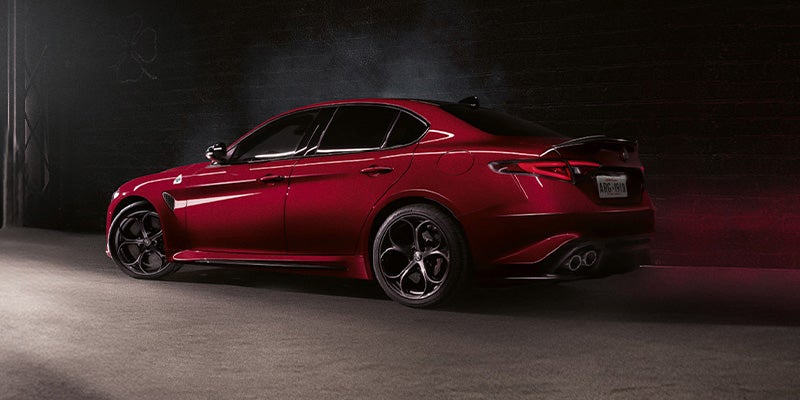 Red Alfa Romeo Quadrifoglio