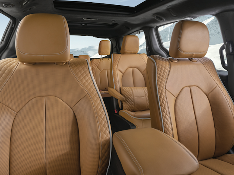 The interior of a 2024 Chrysler Pacifica