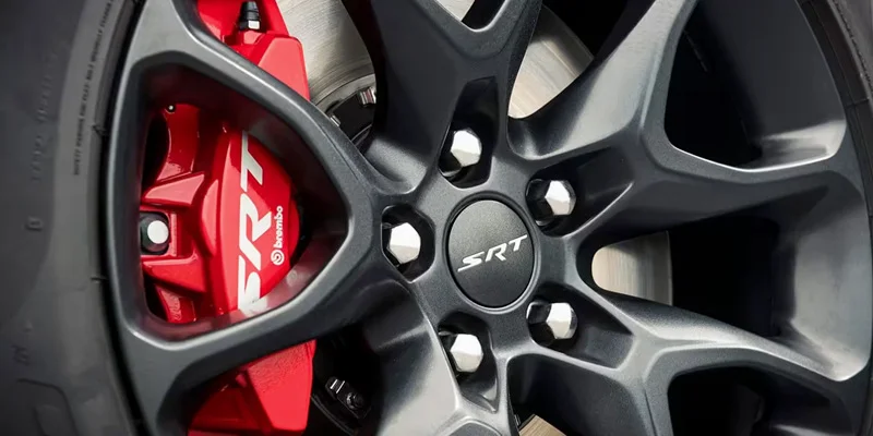 An up-close picture of a Dodge Durango tire