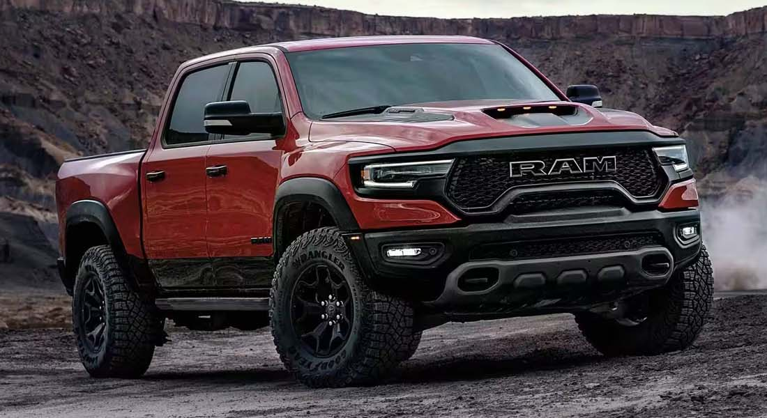 A 2024 RAM 1500 TRX promo shot